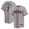 Men's Arizona Diamondbacks Corbin Carroll Nike Gray Road Replica Jersey