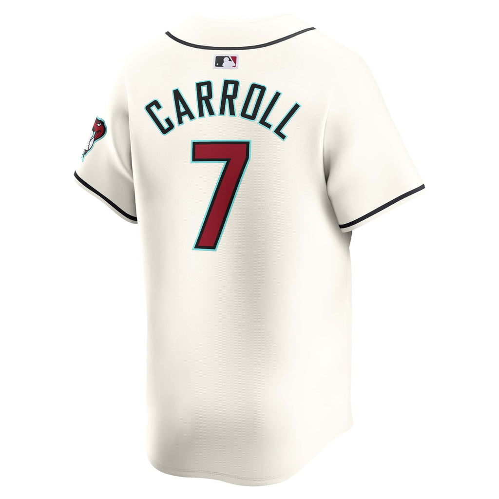 Men's Arizona Diamondbacks Corbin Carroll Nike White Home Limited Player Jersey - 4
