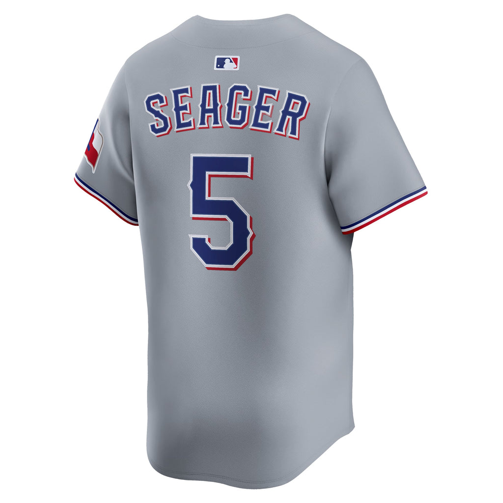 Men's Texas Rangers Corey Seager Nike Gray Road Limited Jersey - 4