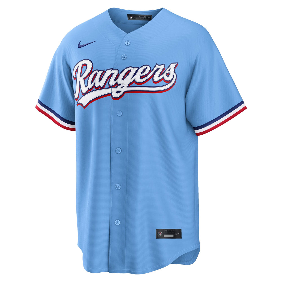 Men's Texas Rangers Corey Seager Nike Light Blue Alternate Replica Jersey - 3
