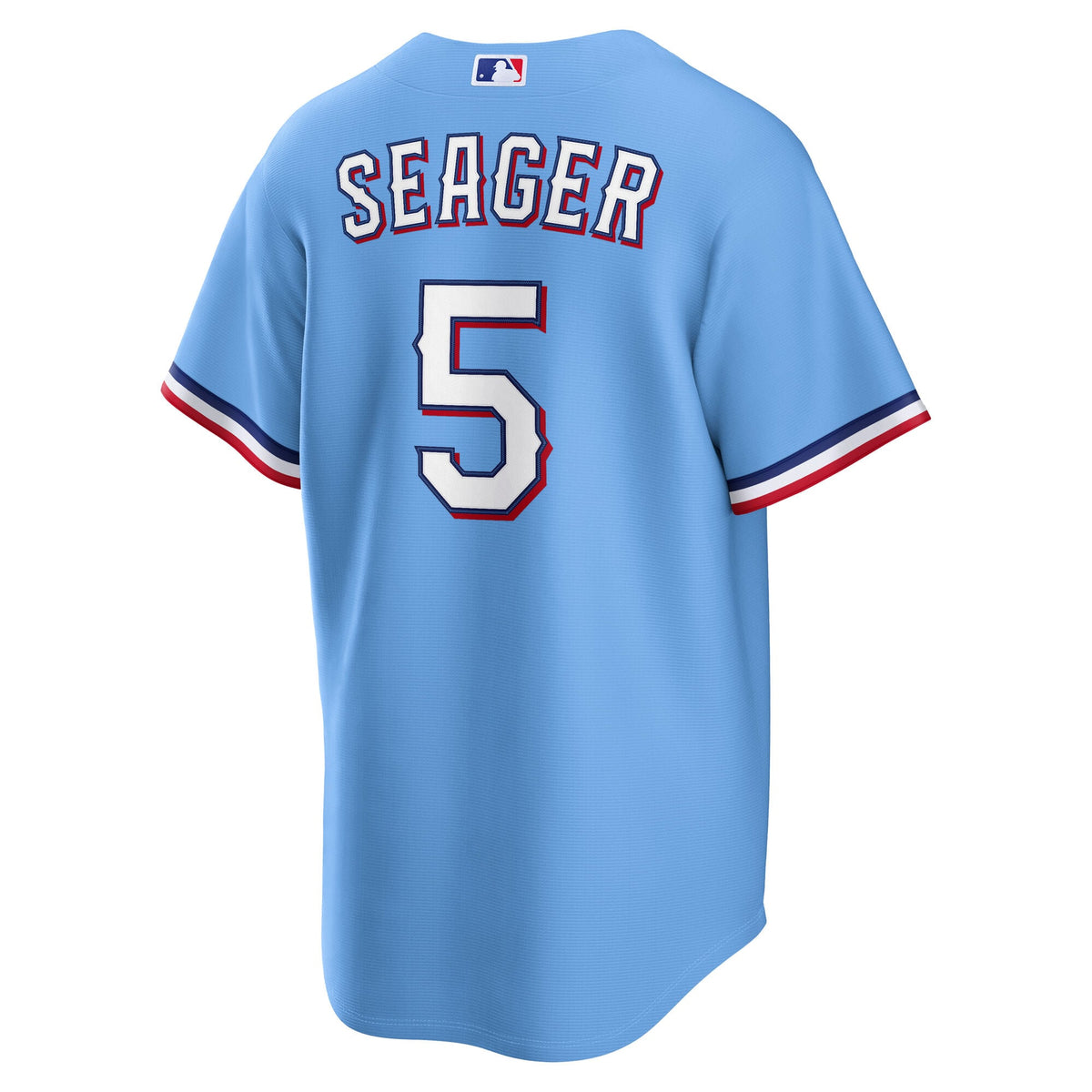 Men's Texas Rangers Corey Seager Nike Light Blue Alternate Replica Jersey - 4