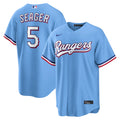 Men's Texas Rangers Corey Seager Nike Light Blue Alternate Replica Jersey