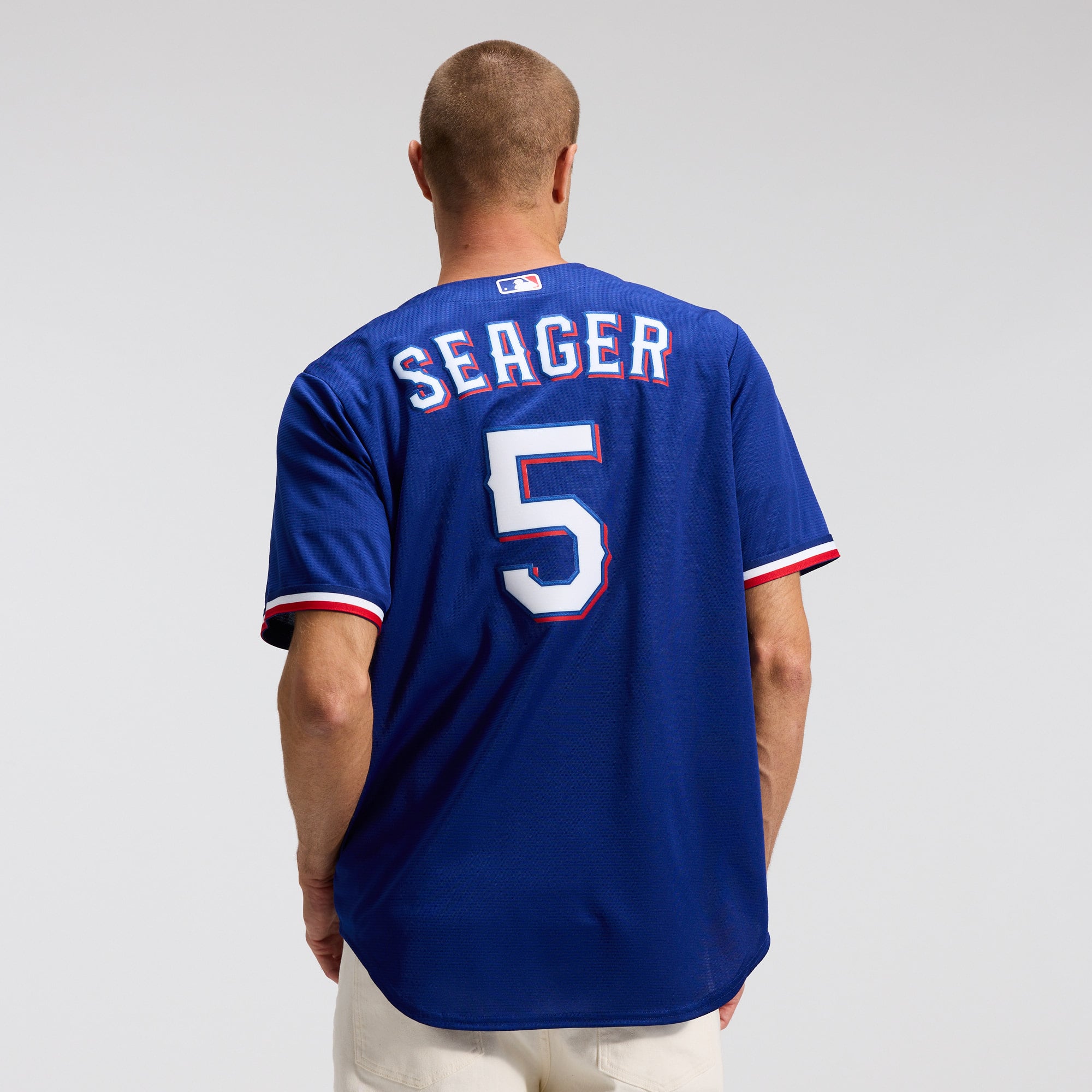 Men's Texas Rangers Corey Seager Nike Royal Alternate 2 Replica Jersey - 4