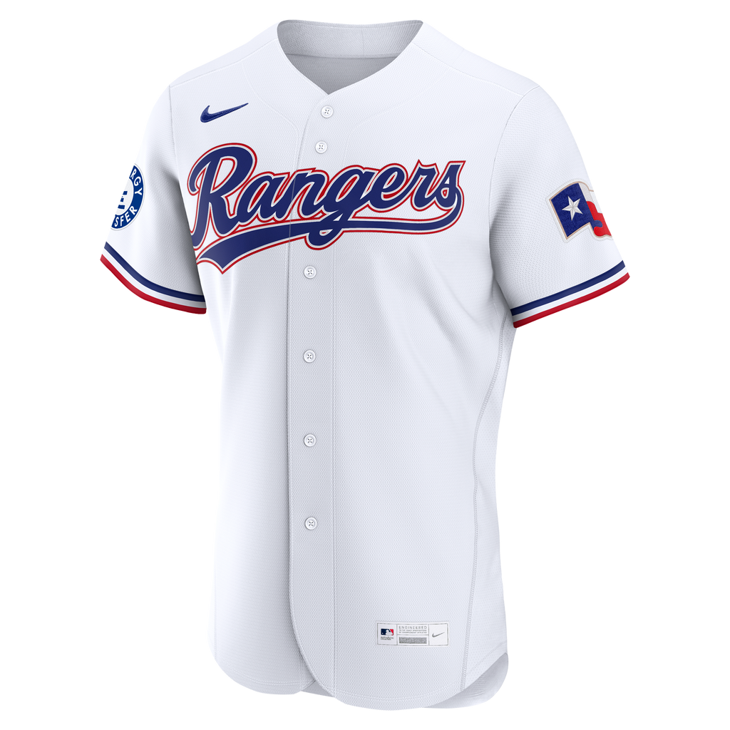 Men's Texas Rangers Corey Seager Nike White Home Authentic Sponsor Patch Jersey - 3
