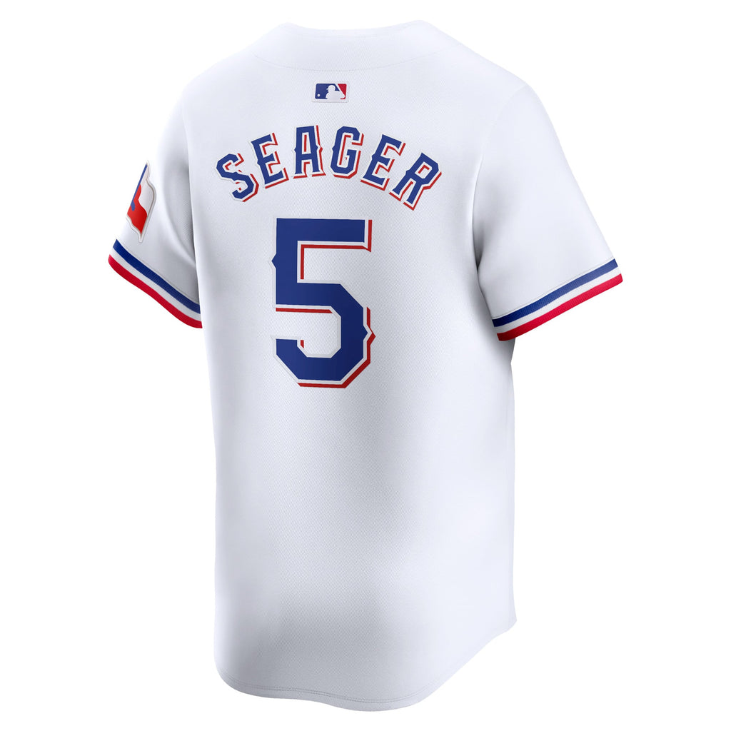 Men's Texas Rangers Corey Seager Nike White Home Limited Player Jersey - 4