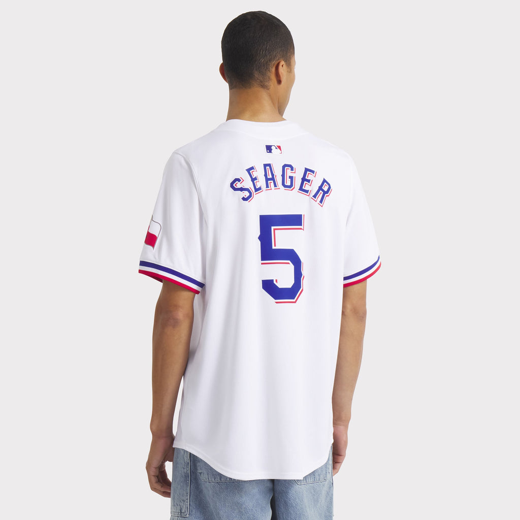Men's Texas Rangers Corey Seager Nike White Home Limited Player Jersey - 6