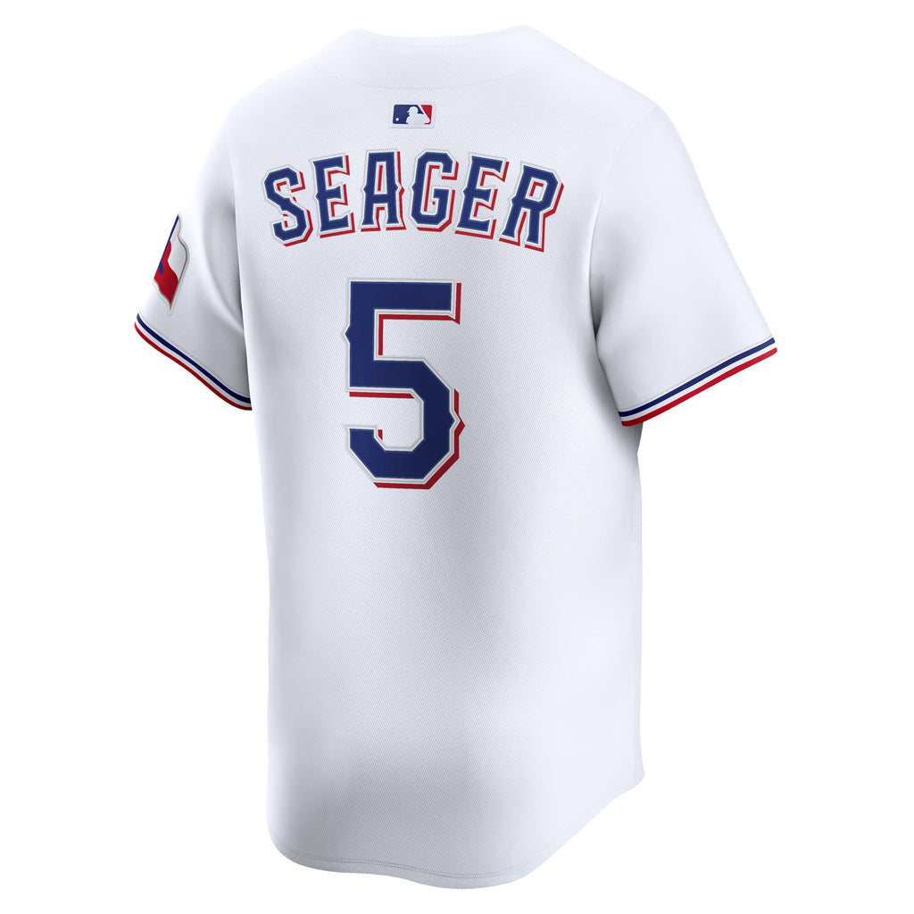 Men's Texas Rangers Corey Seager Nike White Home Limited Player Jersey - 4