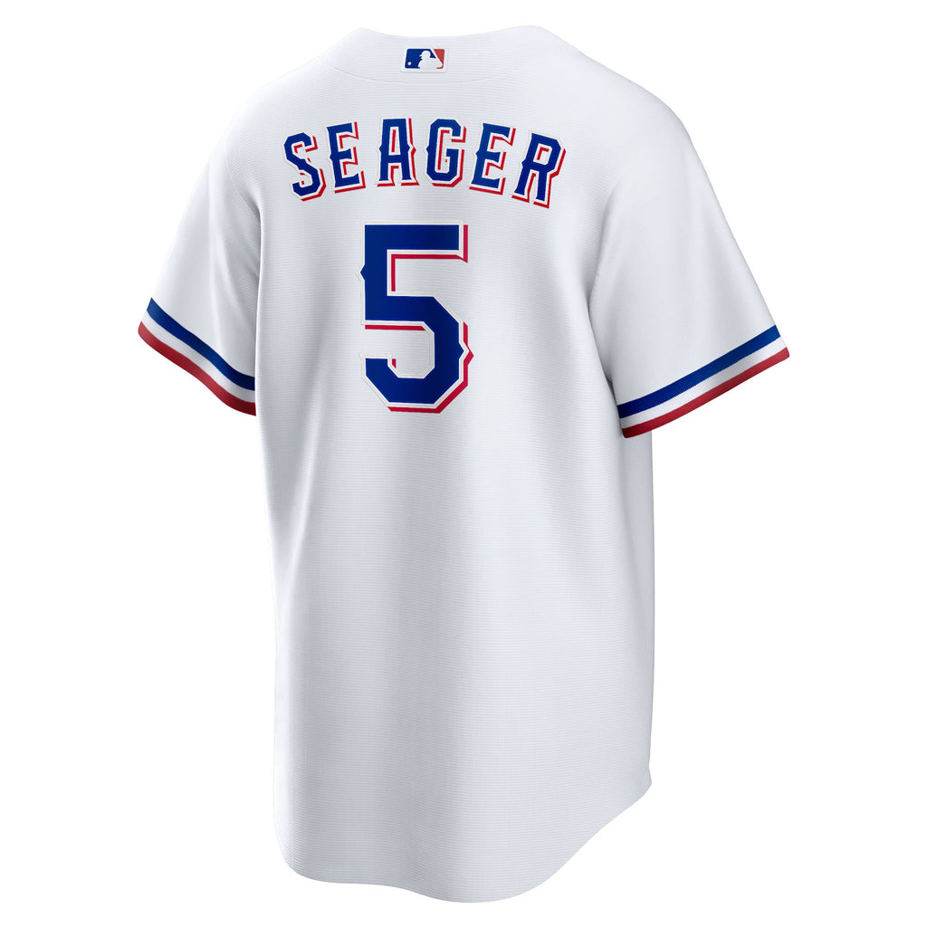 Men's Texas Rangers Corey Seager Nike White Home Replica Player Jersey - 4