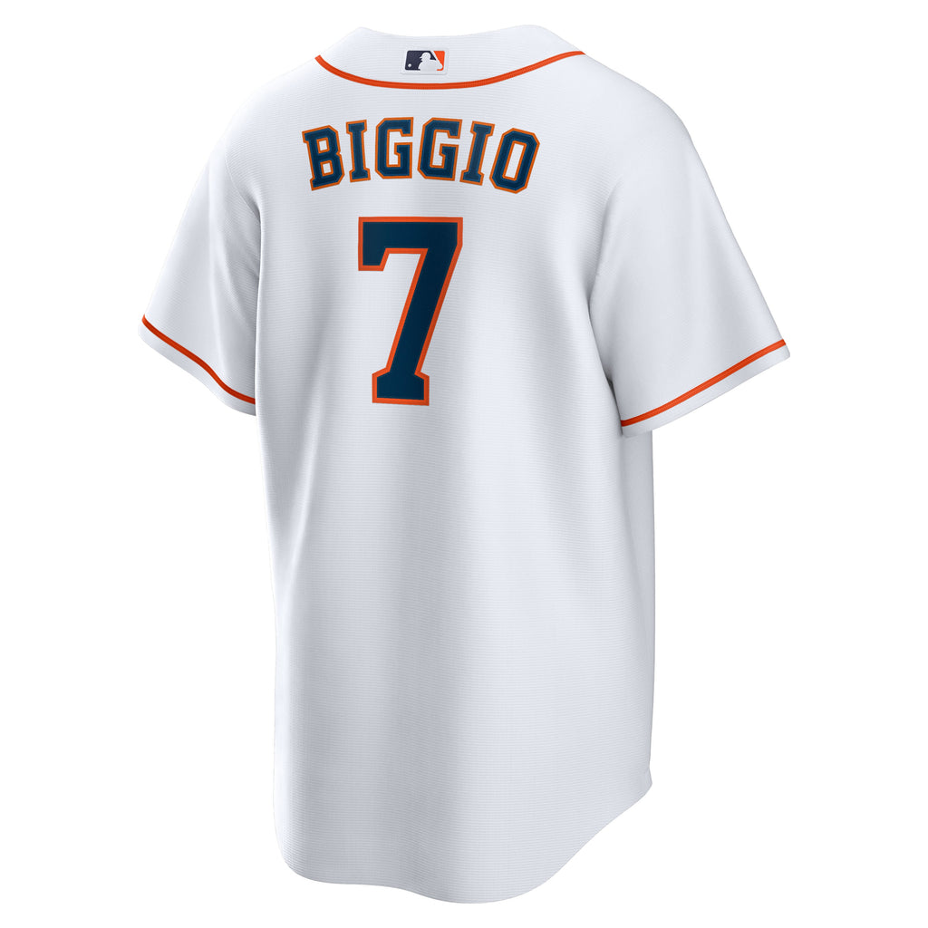 Men's Houston Astros Craig Biggio Nike White Home Retired Player Replica Jersey - 4