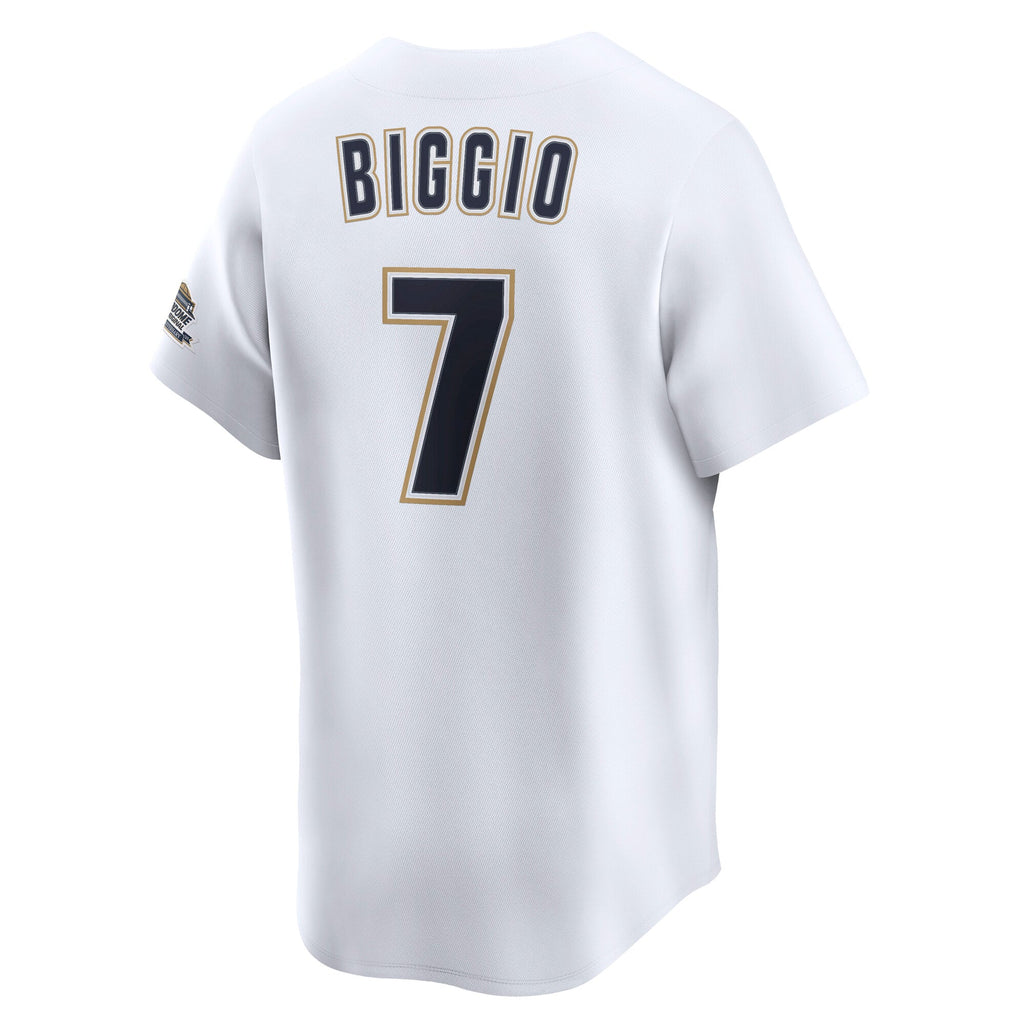 Men's Houston Astros Craig Biggio Nike White Throwback Cooperstown Collection Limited Jersey - 4