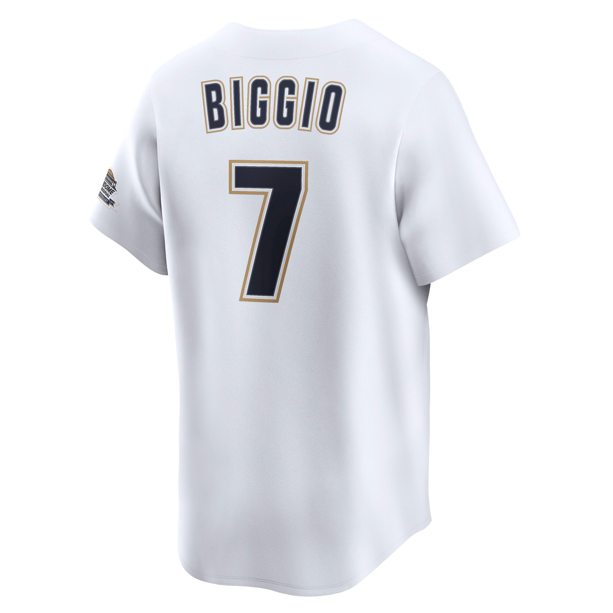 Men's Houston Astros Craig Biggio Nike White Throwback Cooperstown Collection Limited Jersey - 4