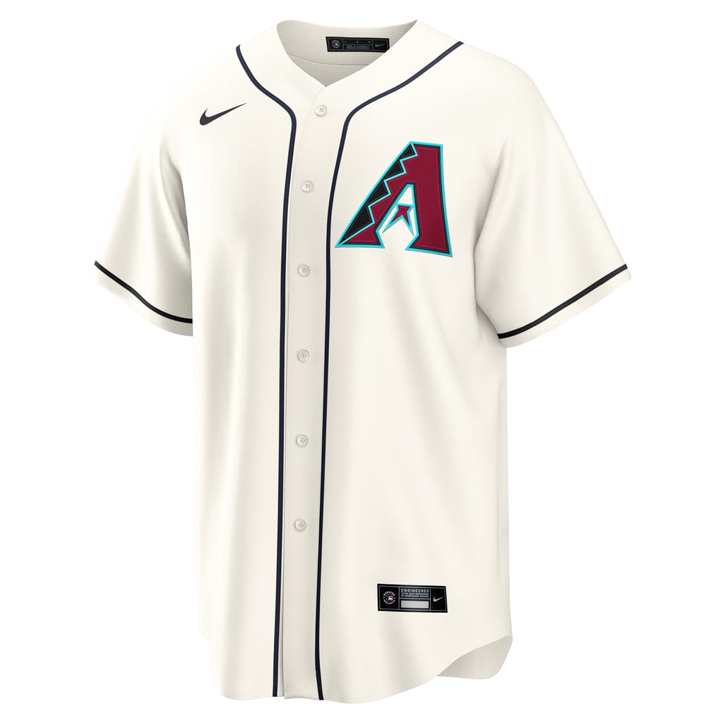 Men's Arizona Diamondbacks Nike Cream Home Replica Jersey - 3