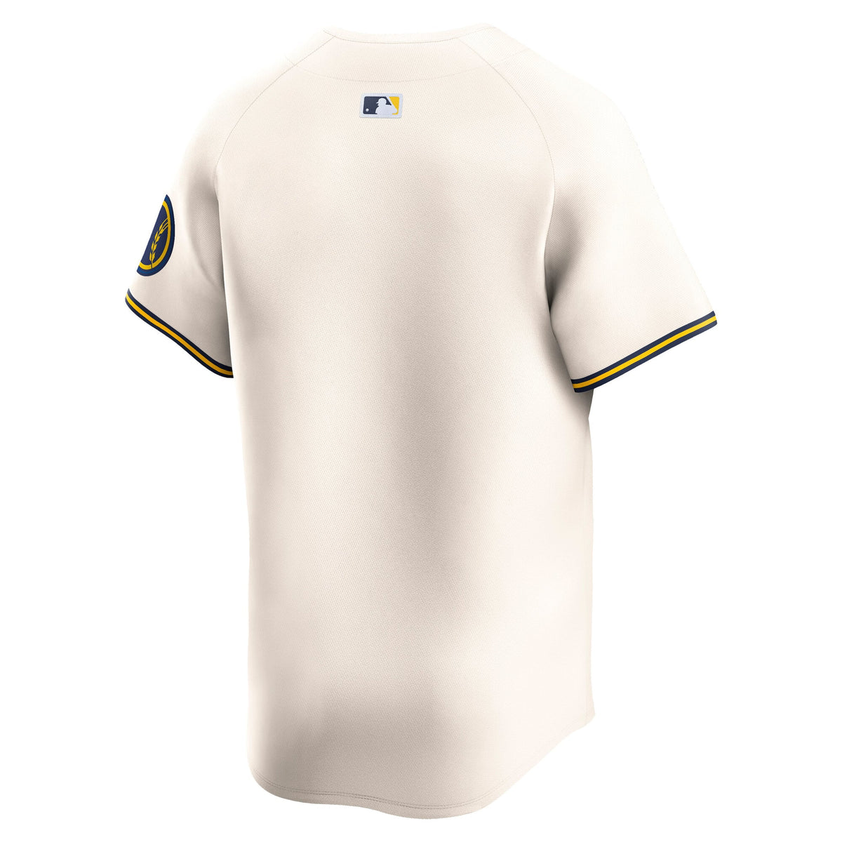 Men's Milwaukee Brewers Nike Cream Home Limited Jersey - 4