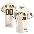 Men's Milwaukee Brewers Nike Cream Home Limited Pick-A-Player Retired Roster Jersey