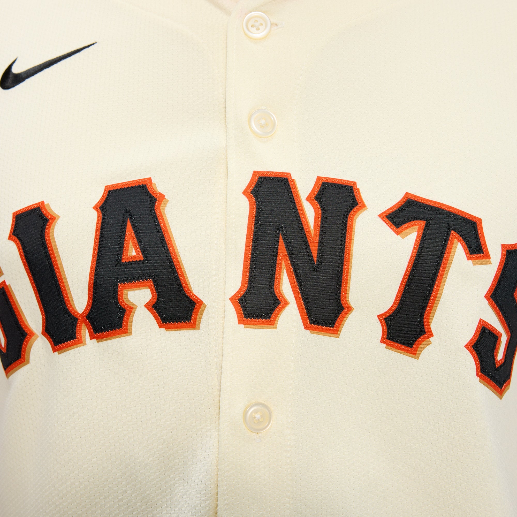 Men's San Francisco Giants Nike Cream Home Limited Jersey - 11