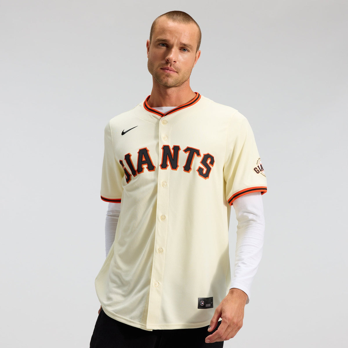 Men's San Francisco Giants Nike Cream Home Limited Jersey - 2