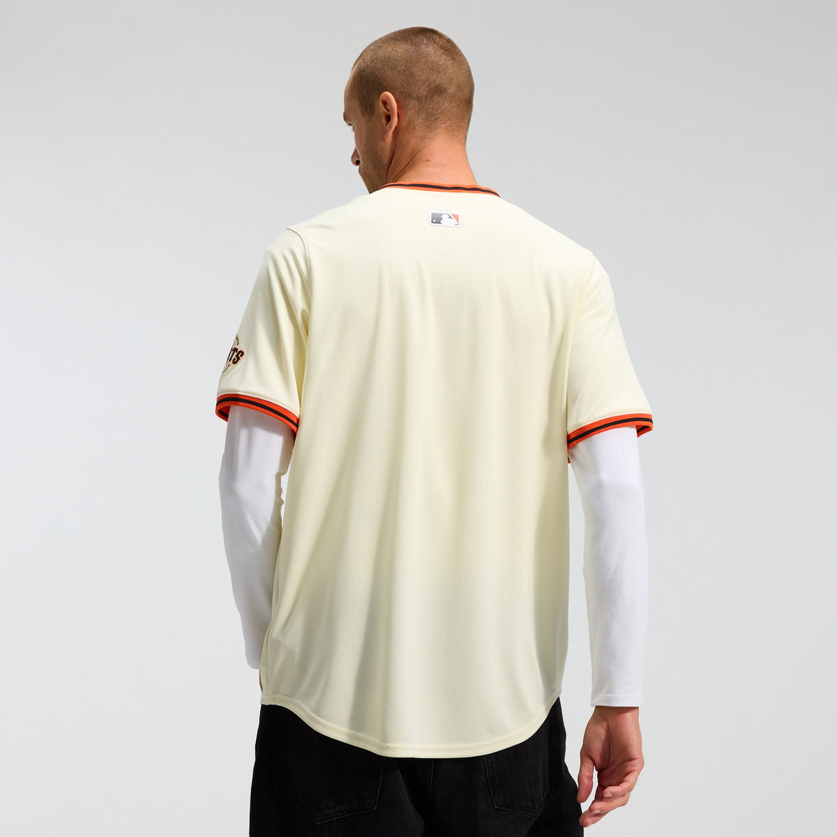Men's San Francisco Giants Nike Cream Home Limited Jersey - 3
