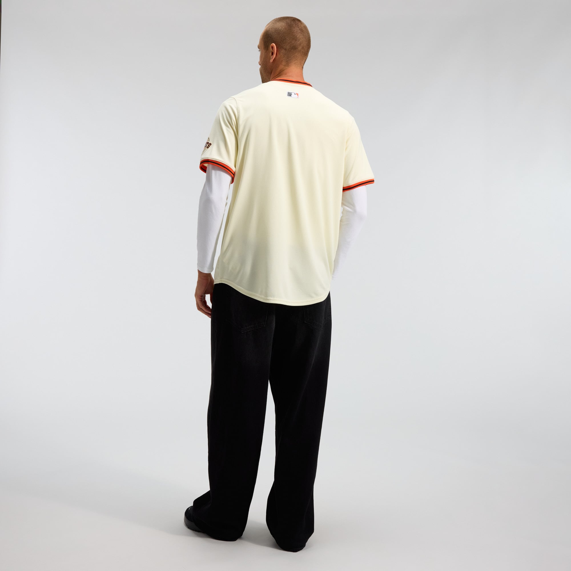 Men's San Francisco Giants Nike Cream Home Limited Jersey - 5