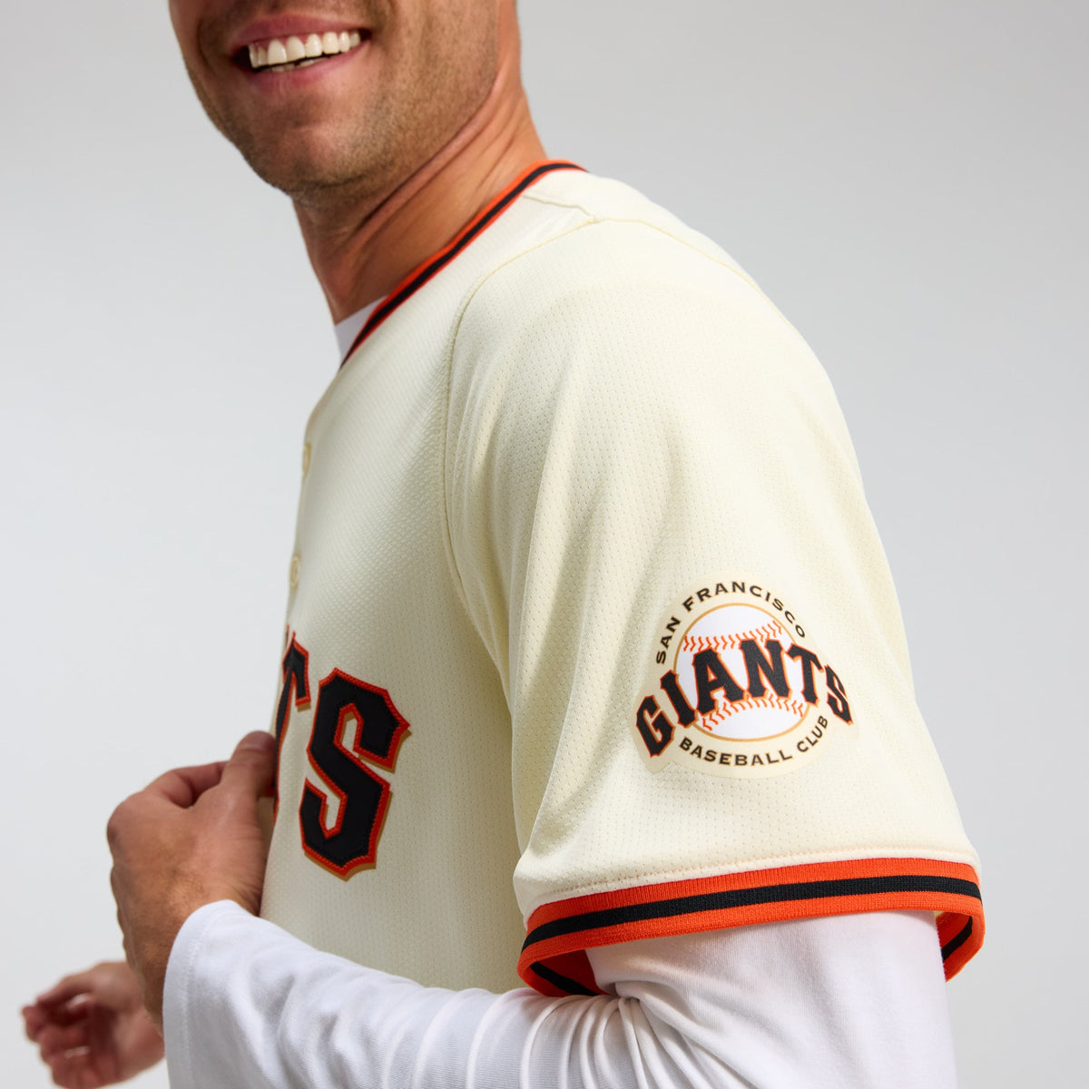 Men's San Francisco Giants Nike Cream Home Limited Jersey - 8