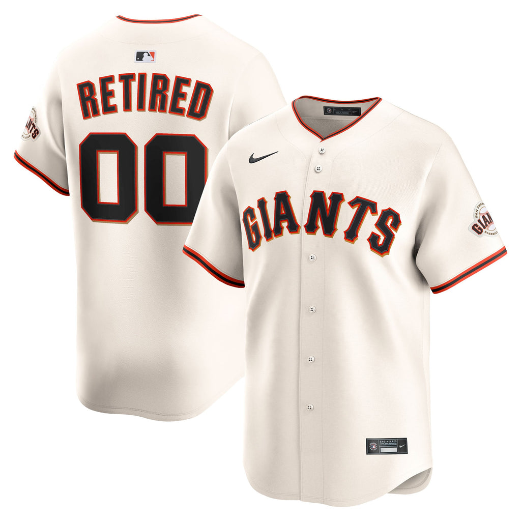 Men's San Francisco Giants Nike Cream Home Limited Pick-A-Player Retired Roster Jersey