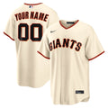 Men's San Francisco Giants Nike Cream Home Replica Custom Jersey