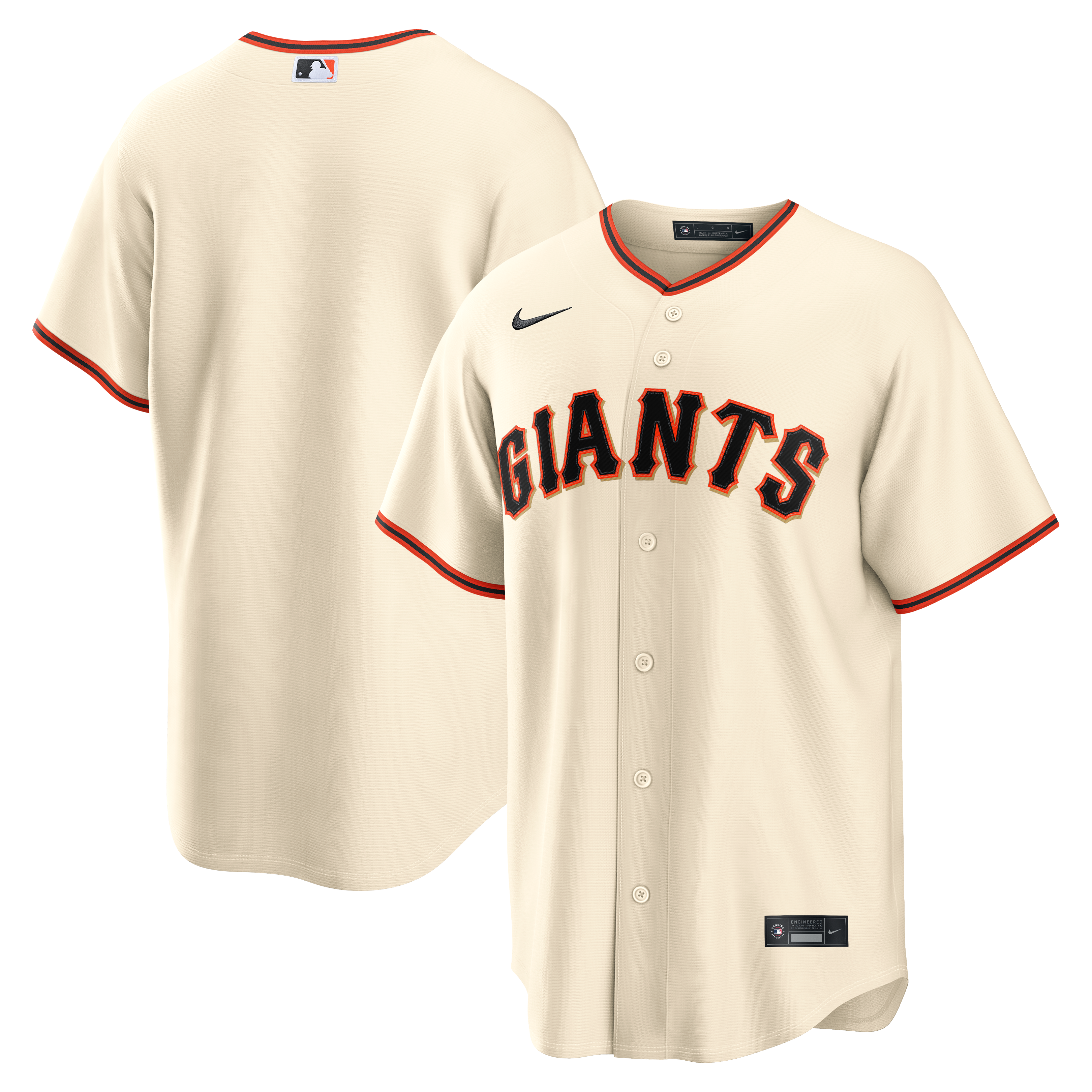 Men's San Francisco Giants Nike Cream Home Replica Jersey