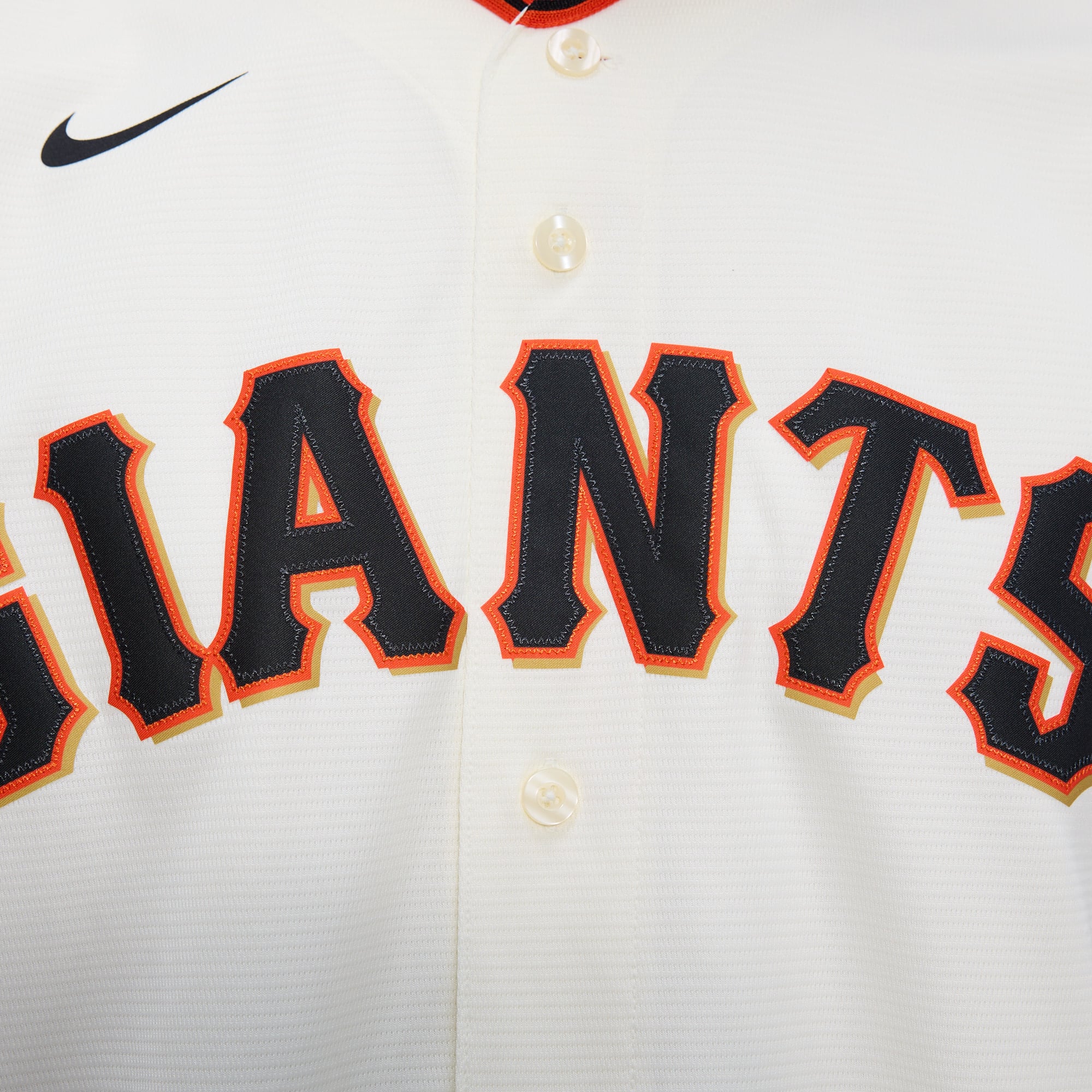 Men's San Francisco Giants Nike Cream Home Replica Team Jersey - 9