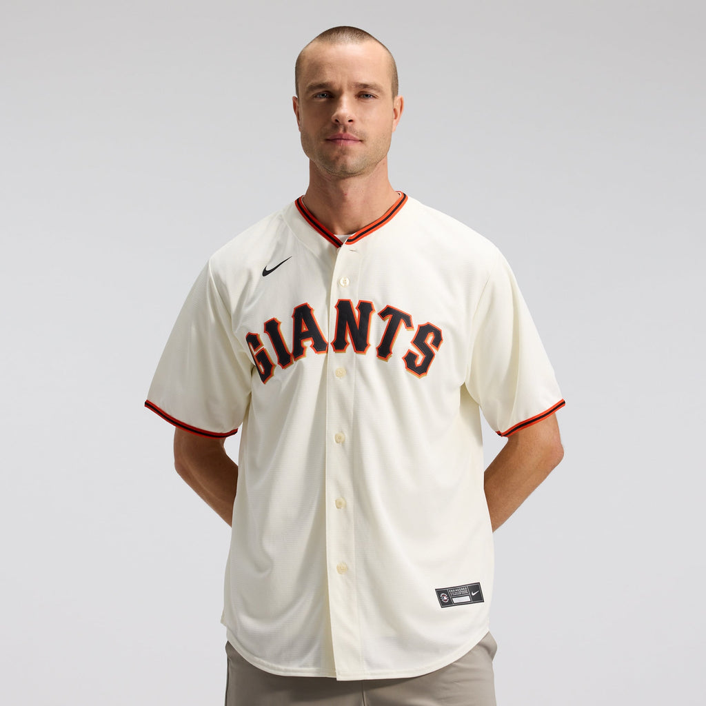 Men's San Francisco Giants Nike Cream Home Replica Team Jersey - 2