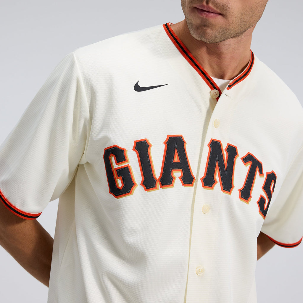Men's San Francisco Giants Nike Cream Home Replica Team Jersey - 7