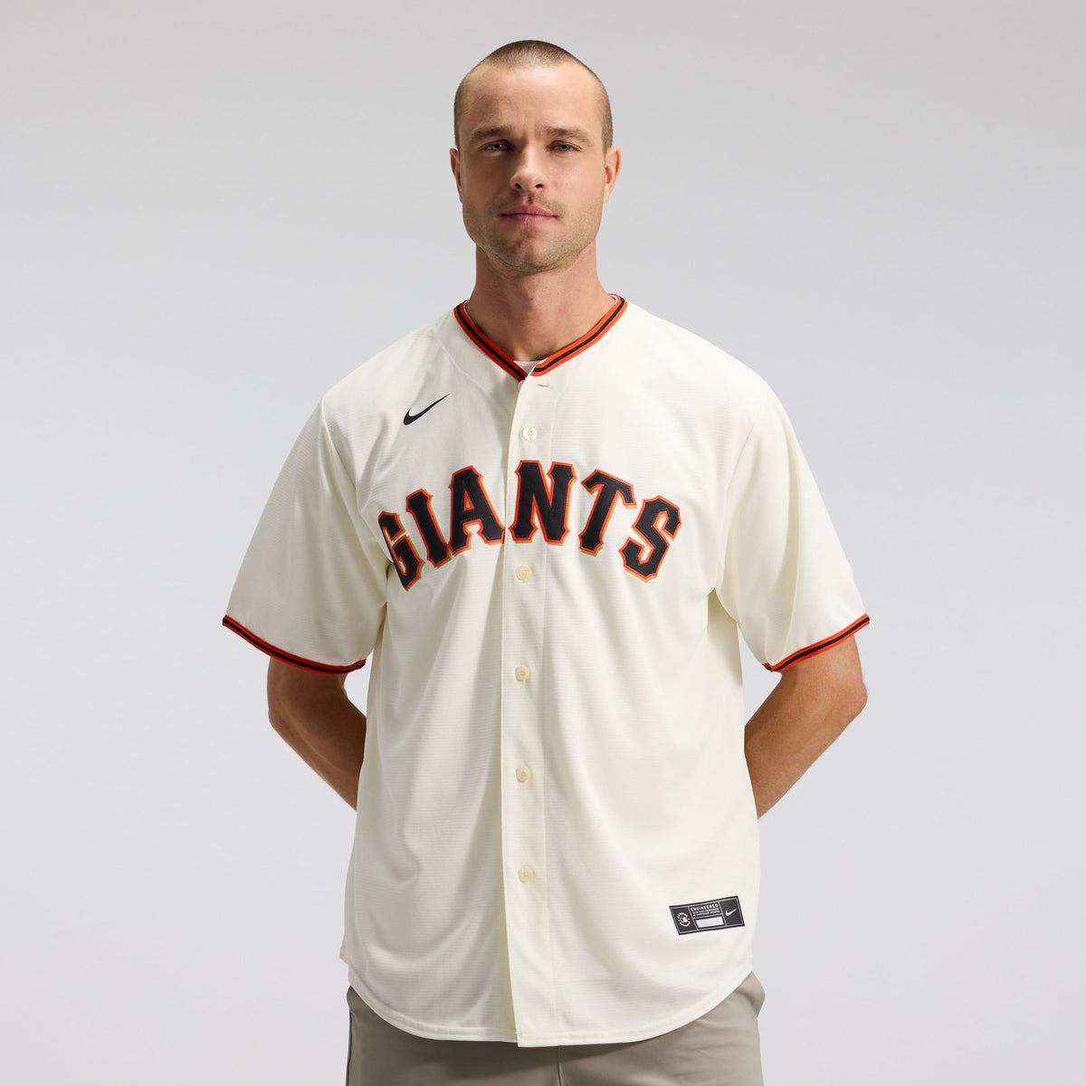 Men's San Francisco Giants Nike Cream Home Replica Team Jersey