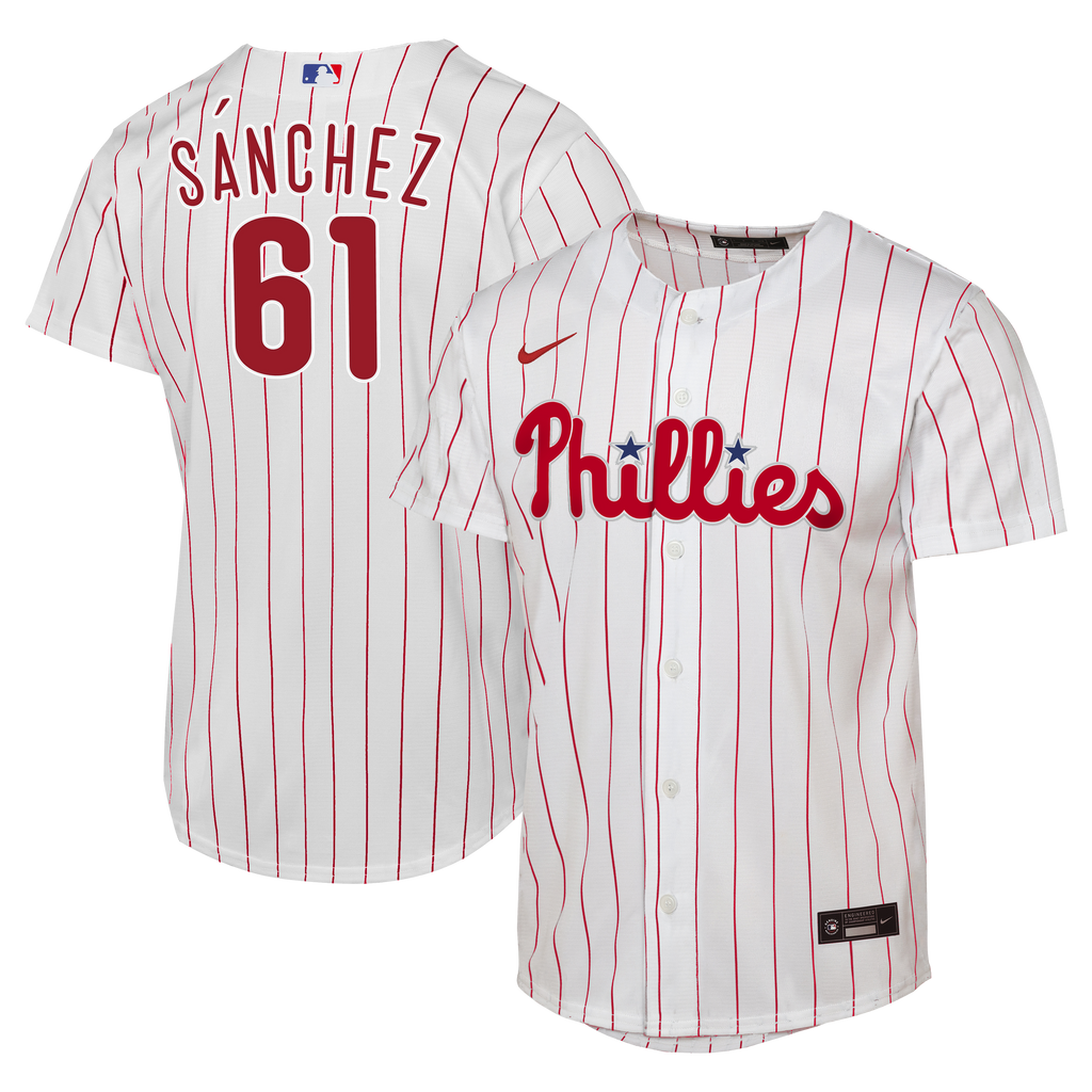 Male Philadelphia Phillies Cristopher Sánchez Nike White Home Replica Jersey - 2