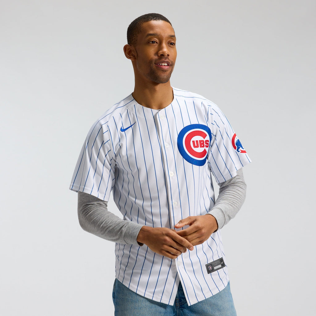 Men's Chicago Cubs Dansby Swanson Nike White Home Limited Player Jersey - 3