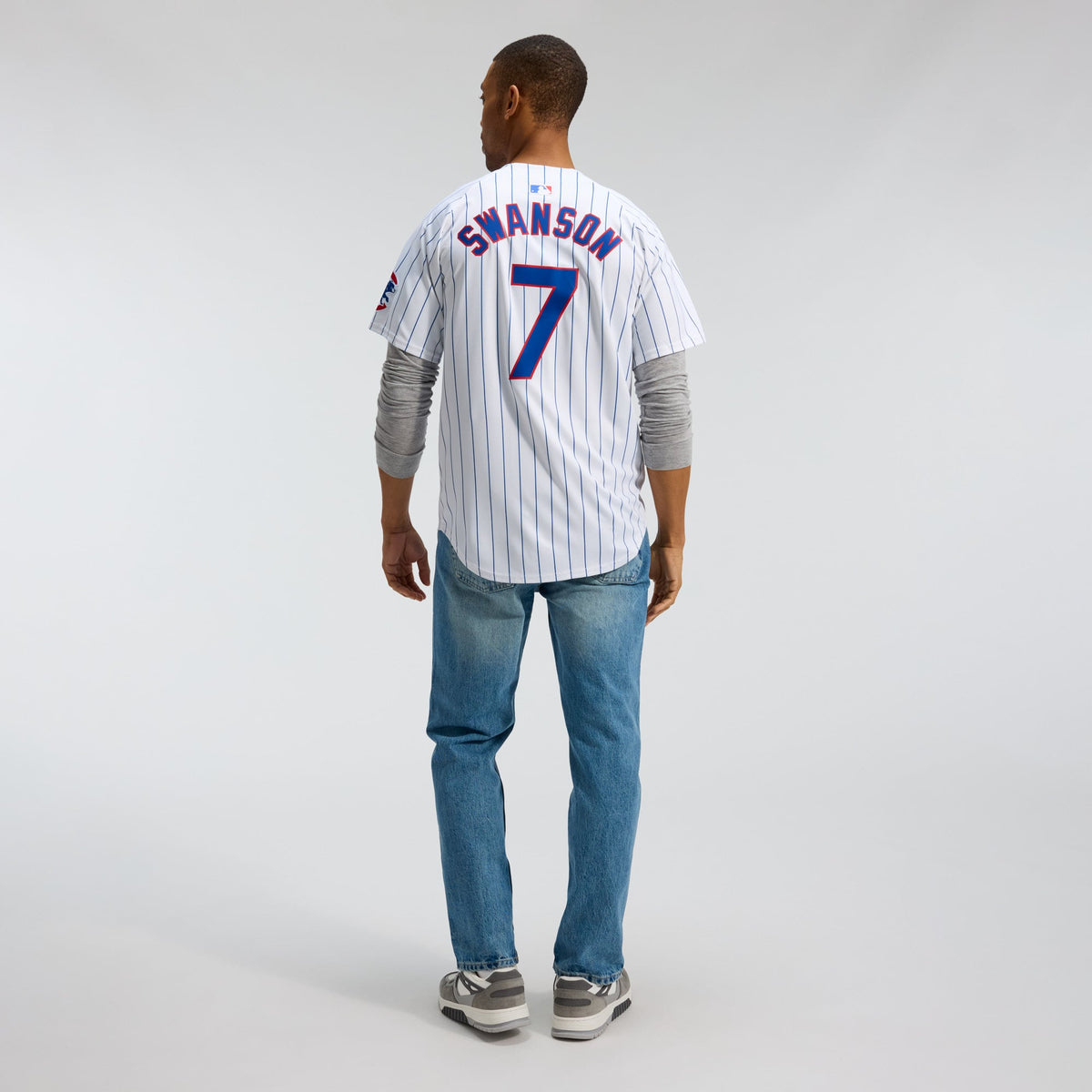 Men's Chicago Cubs Dansby Swanson Nike White Home Limited Player Jersey - 6