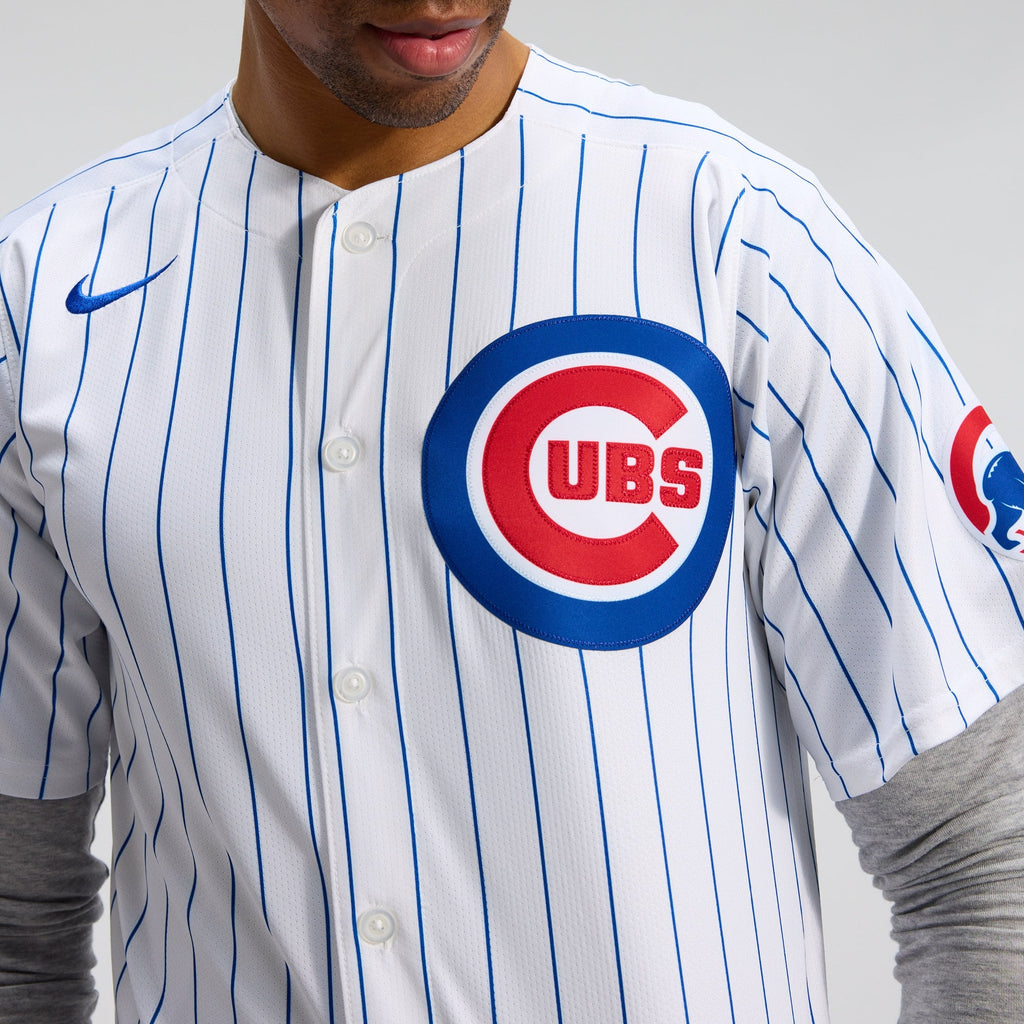 Men's Chicago Cubs Dansby Swanson Nike White Home Limited Player Jersey - 10