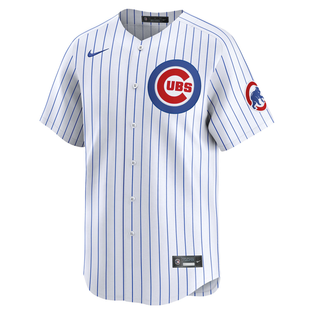 Men's Chicago Cubs Dansby Swanson Nike White Home Limited Player Jersey - 3