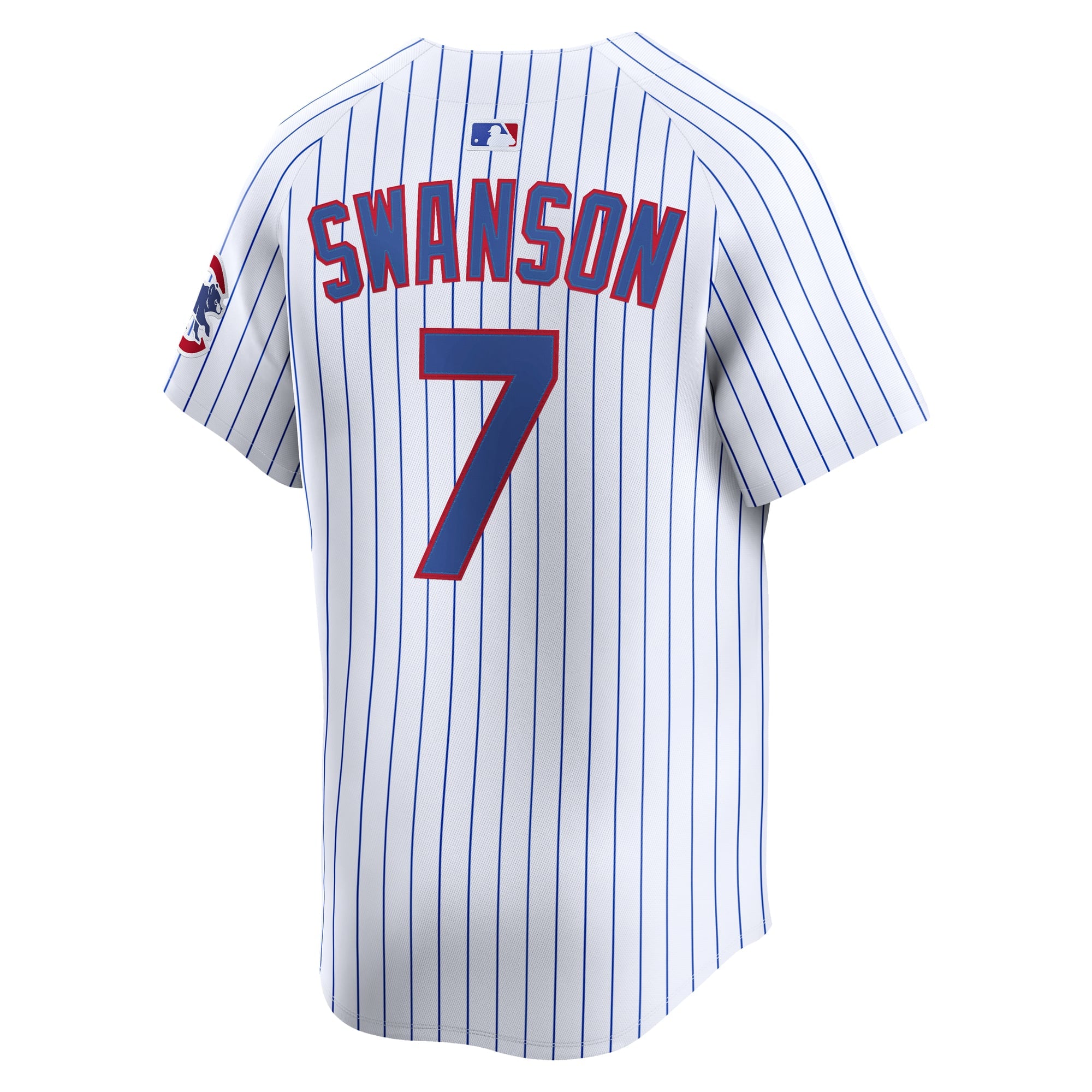 Men's Chicago Cubs Dansby Swanson Nike White Home Limited Player Jersey - 4