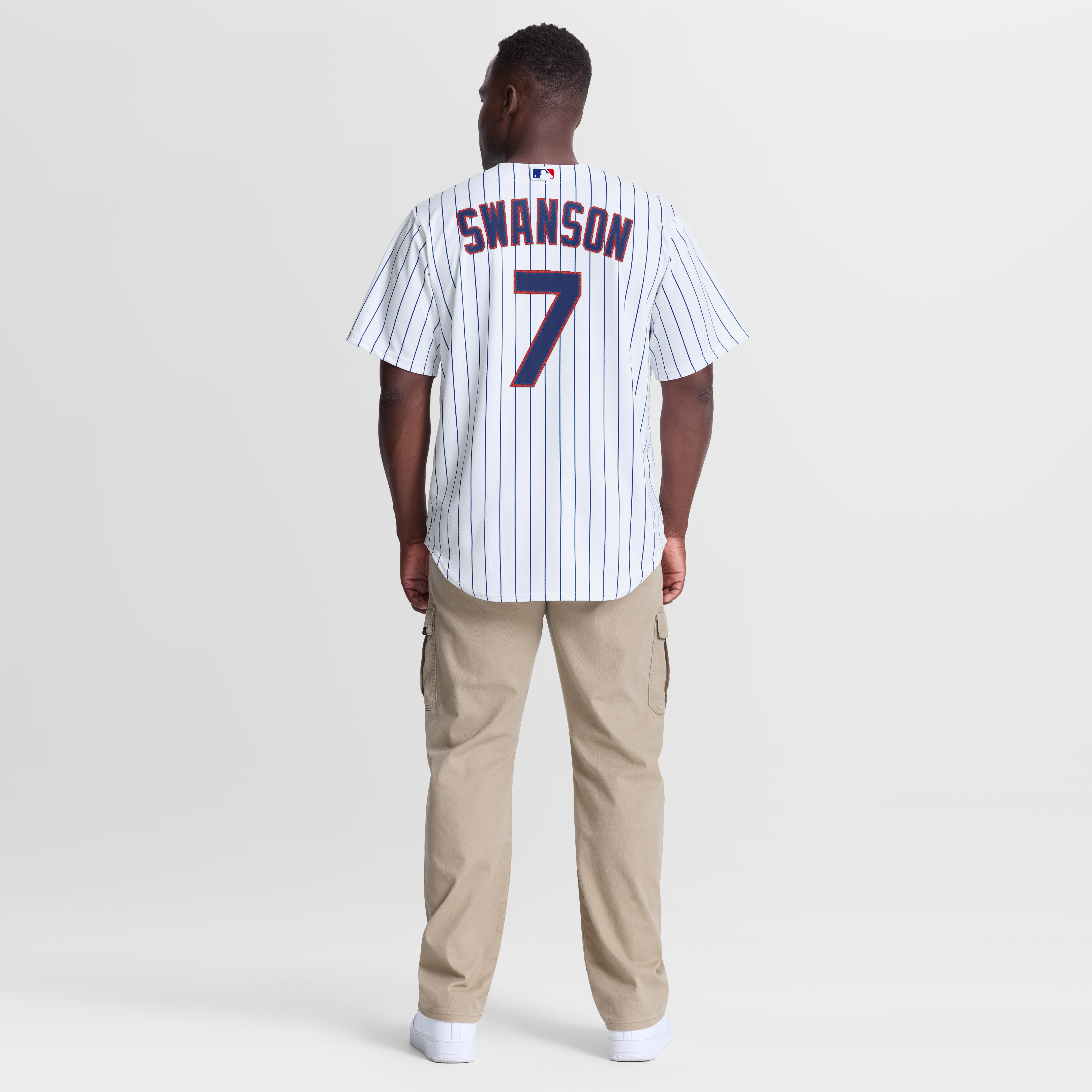 Men's Chicago Cubs Dansby Swanson Nike White Home Replica Jersey - 6