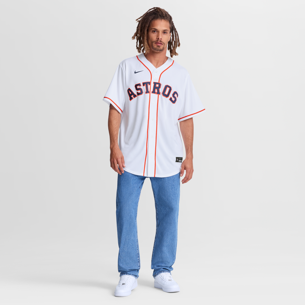 Men's Houston Astros Daulton Varsho Nike White Home Replica Jersey - 3