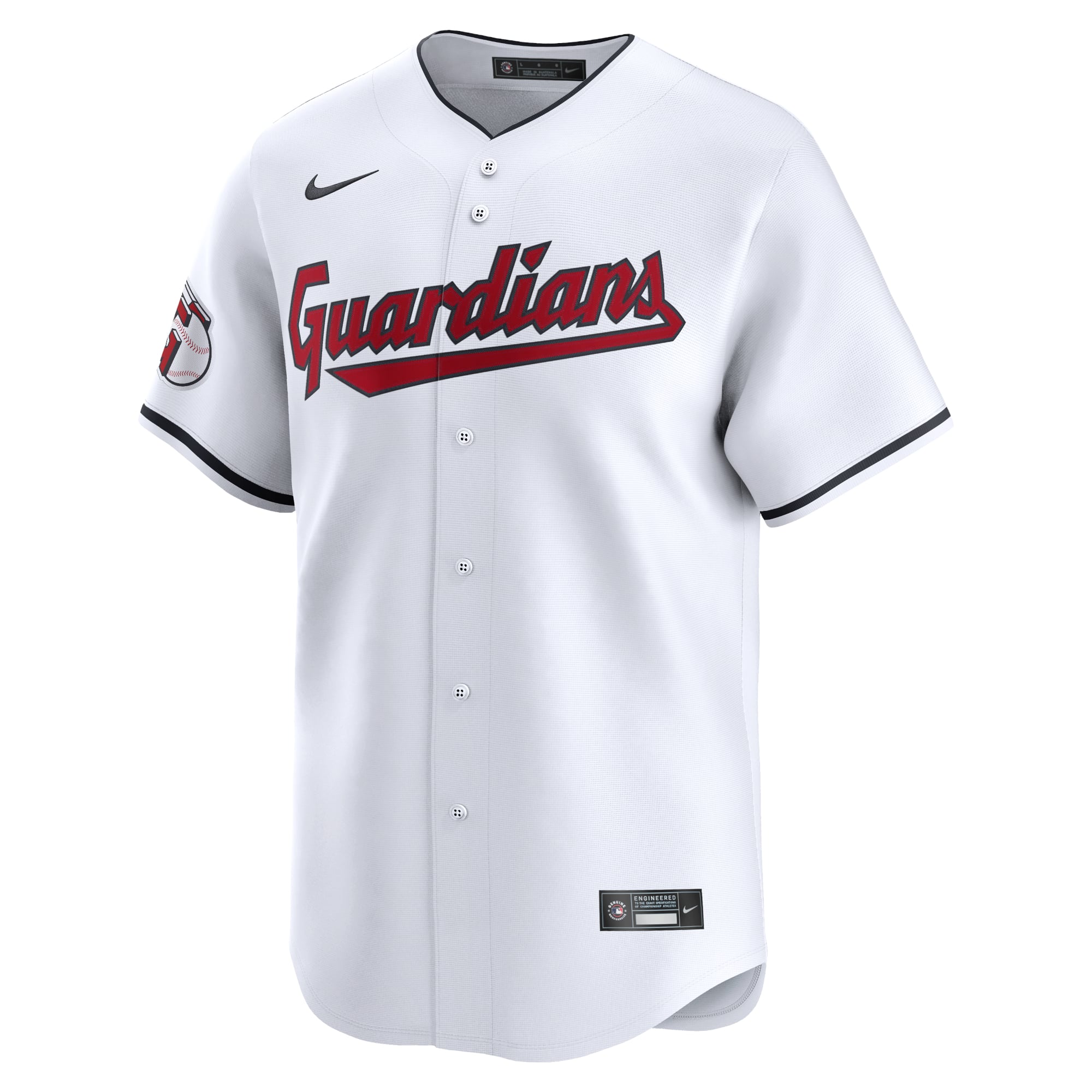 Men's Cleveland Guardians David Fry Nike White Home Limited Player Jersey - 3