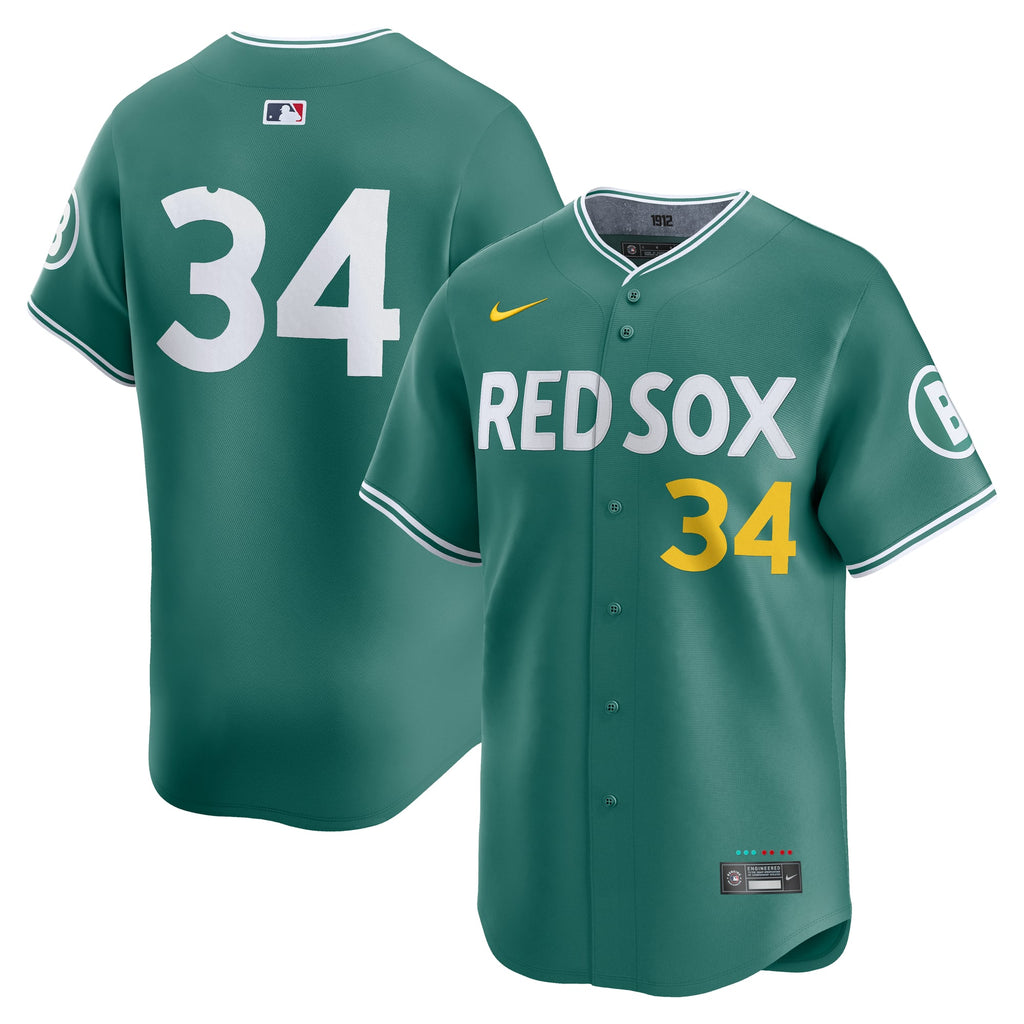 Men's Boston Red Sox David Ortiz Nike Green 2025 City Connect Limited Retired Player Jersey - 2
