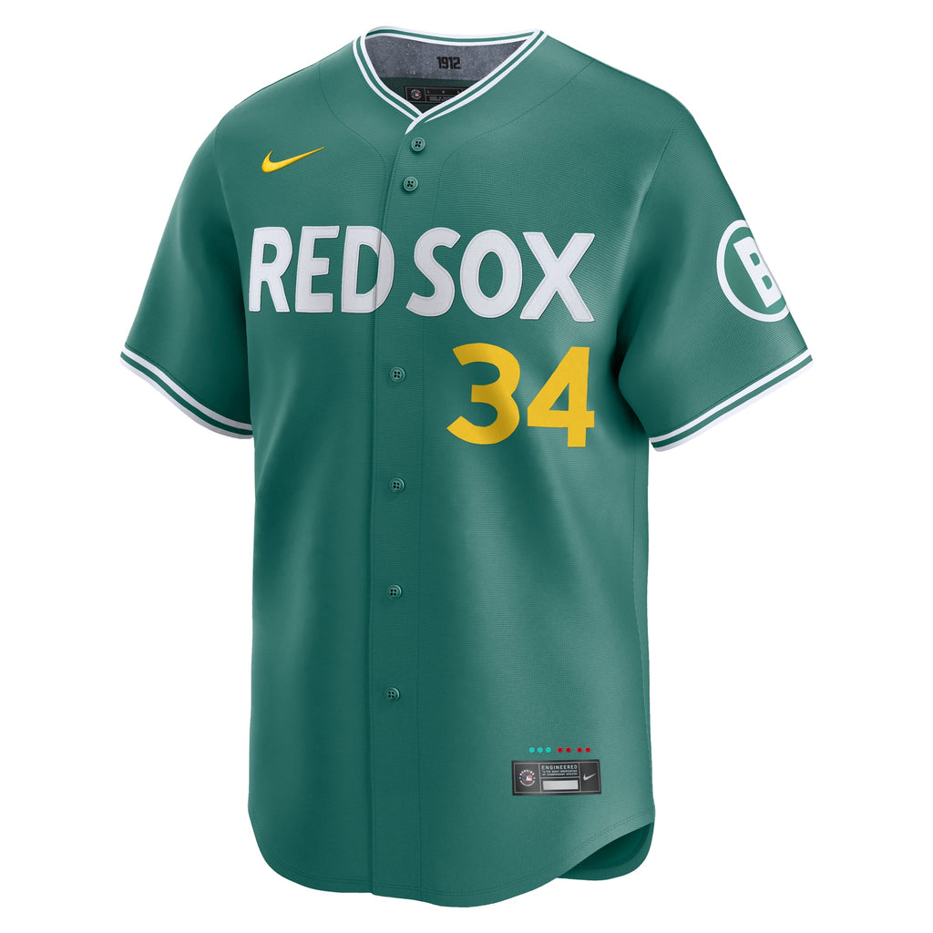 Men's Boston Red Sox David Ortiz Nike Green 2025 City Connect Limited Retired Player Jersey - 3