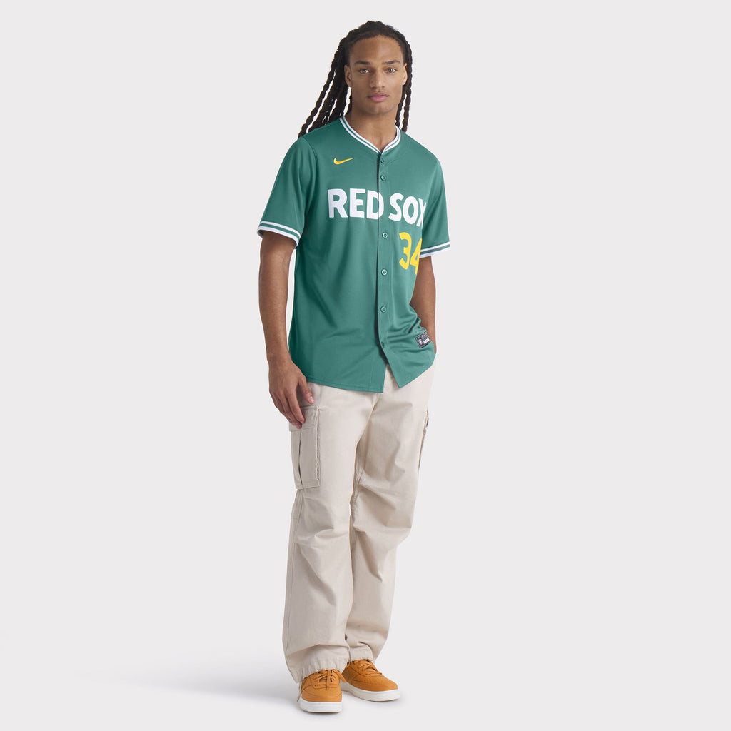 Men's Boston Red Sox David Ortiz Nike Green 2025 City Connect Limited Retired Player Jersey - 7