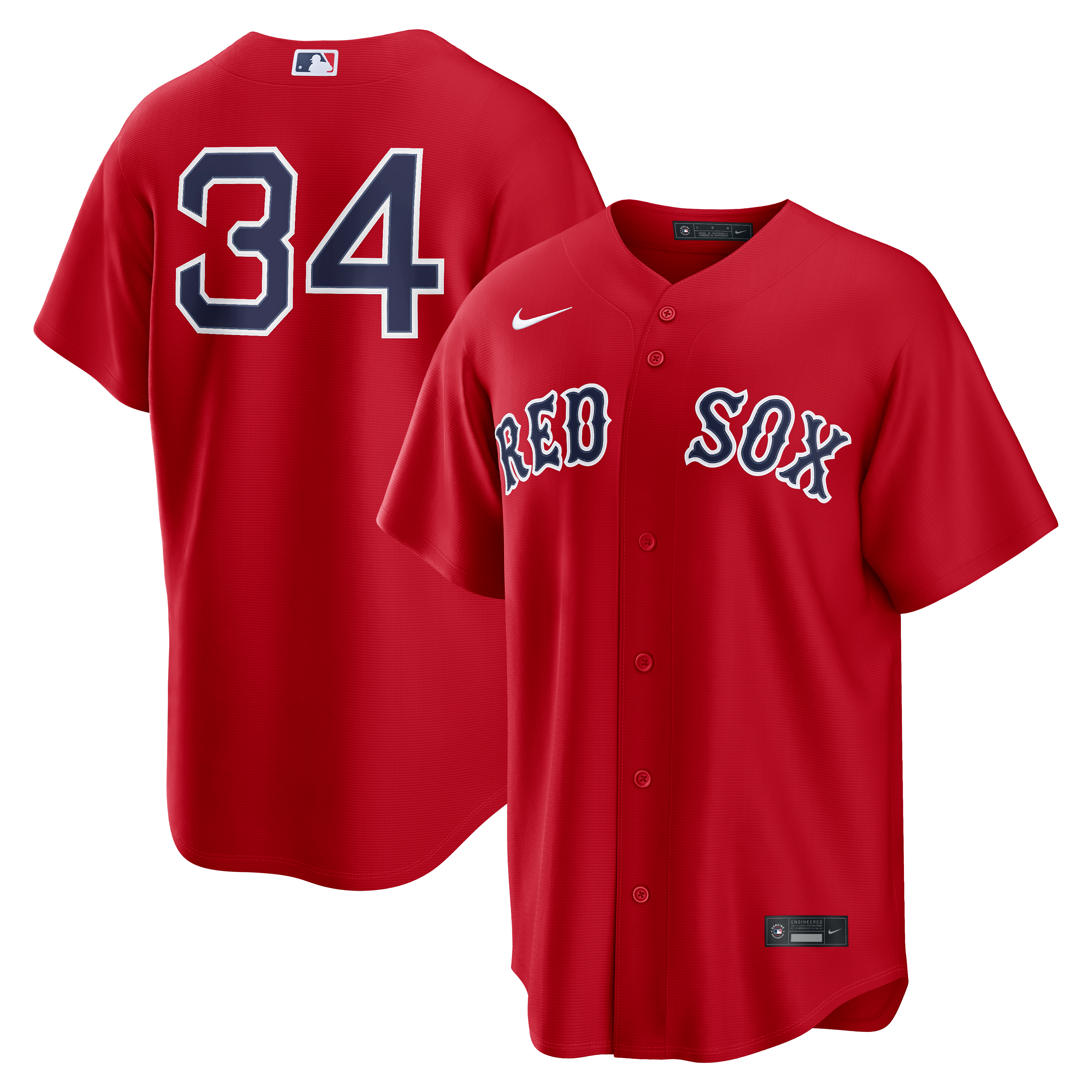Men's Boston Red Sox David Ortiz Nike Red Alternate Replica Jersey - 2