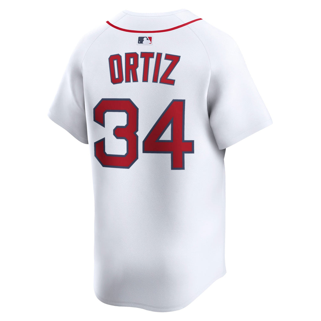 Men's Boston Red Sox David Ortiz Nike White Home Limited Jersey - 4