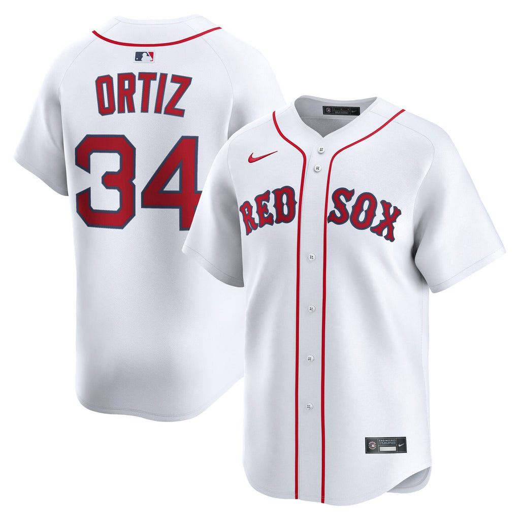 Men's Boston Red Sox David Ortiz Nike White Home Limited Jersey