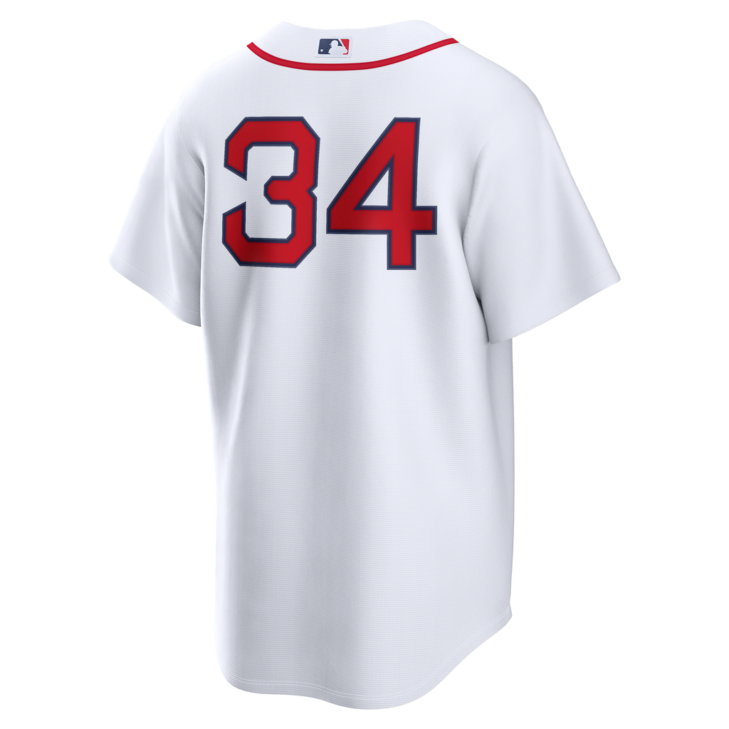 Men's Boston Red Sox David Ortiz Nike White Home Replica Jersey - 4