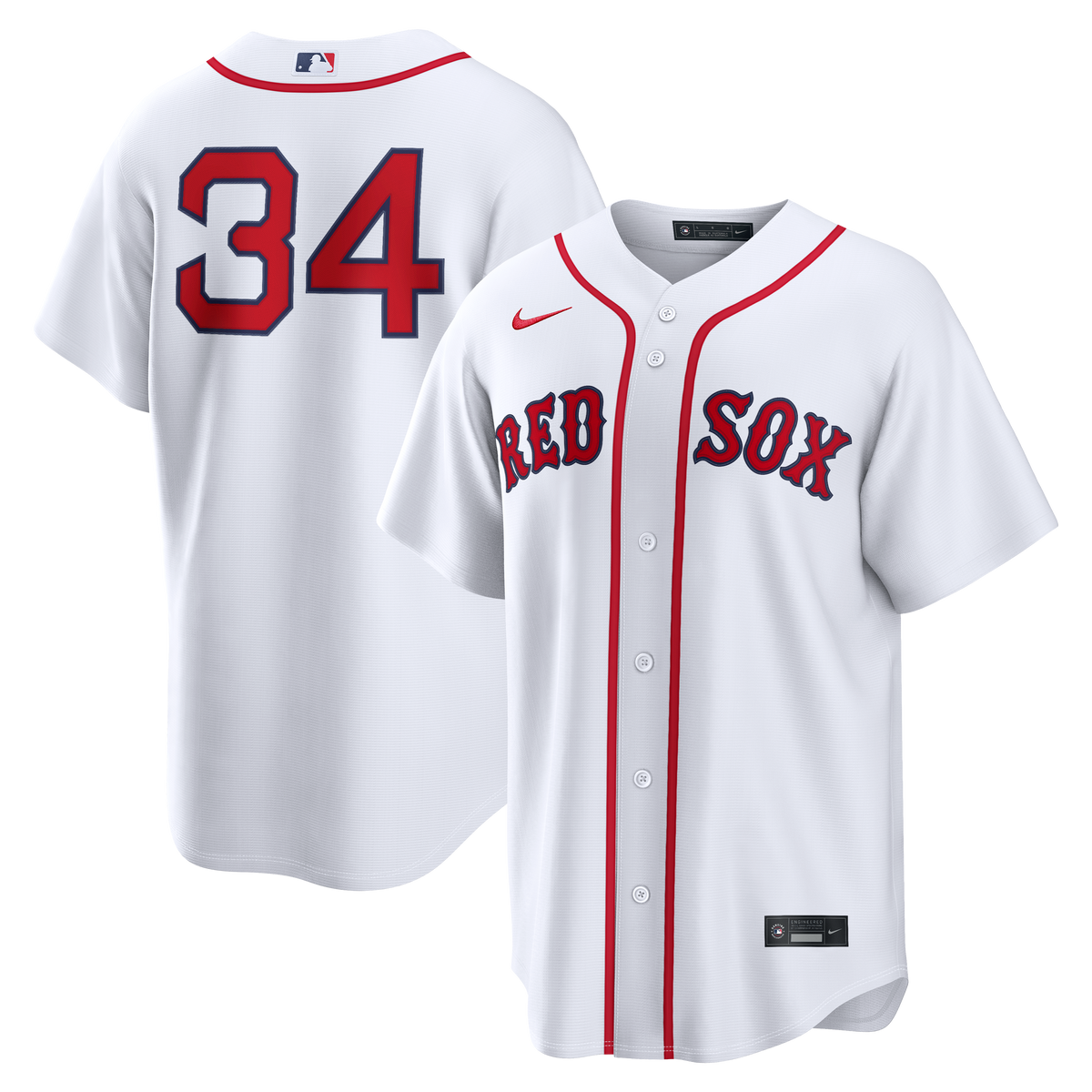 Men's Boston Red Sox David Ortiz Nike White Home Replica Jersey