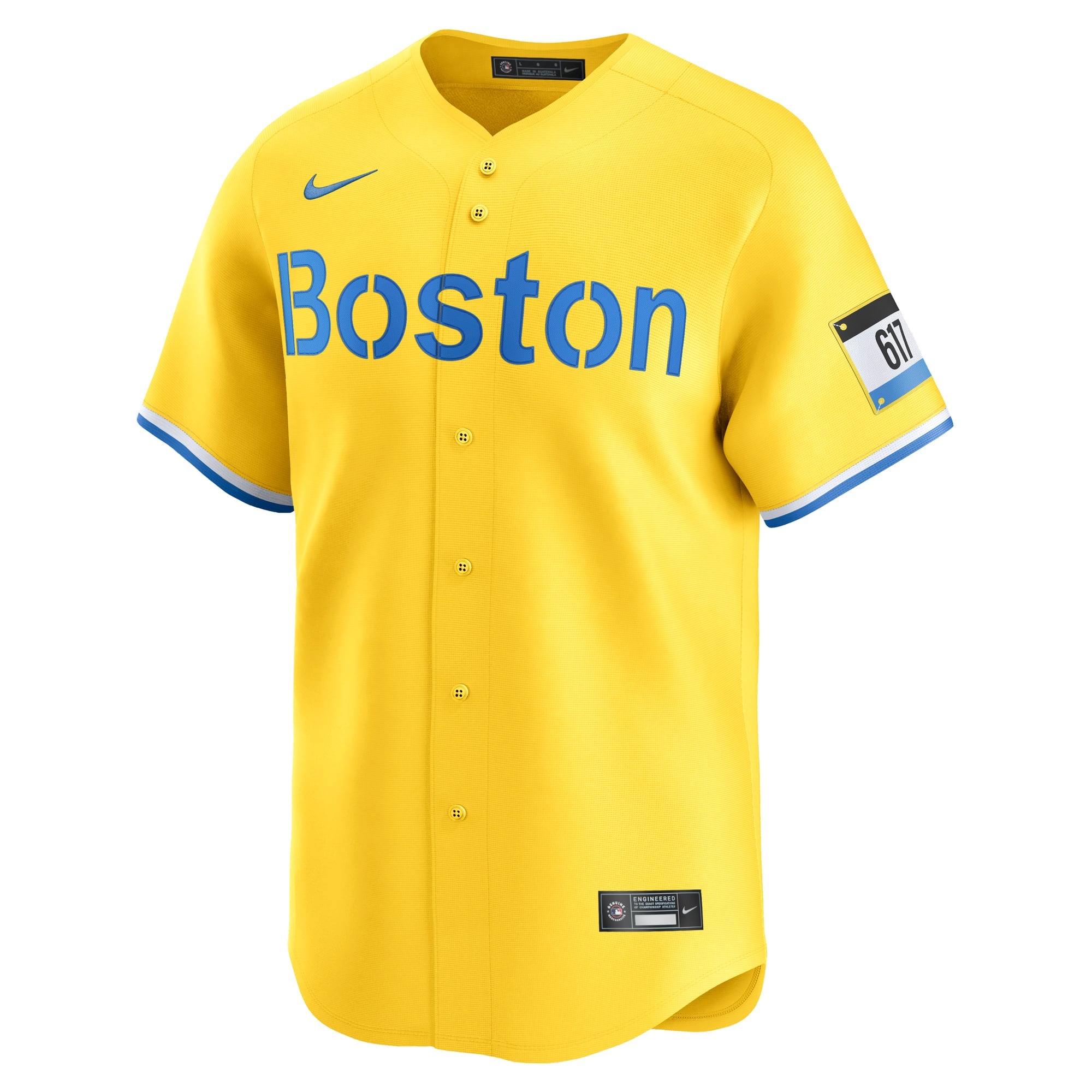 Men's Boston Red Sox David Ortiz Nike Yellow Alternate 3 Limited Player Jersey - 3