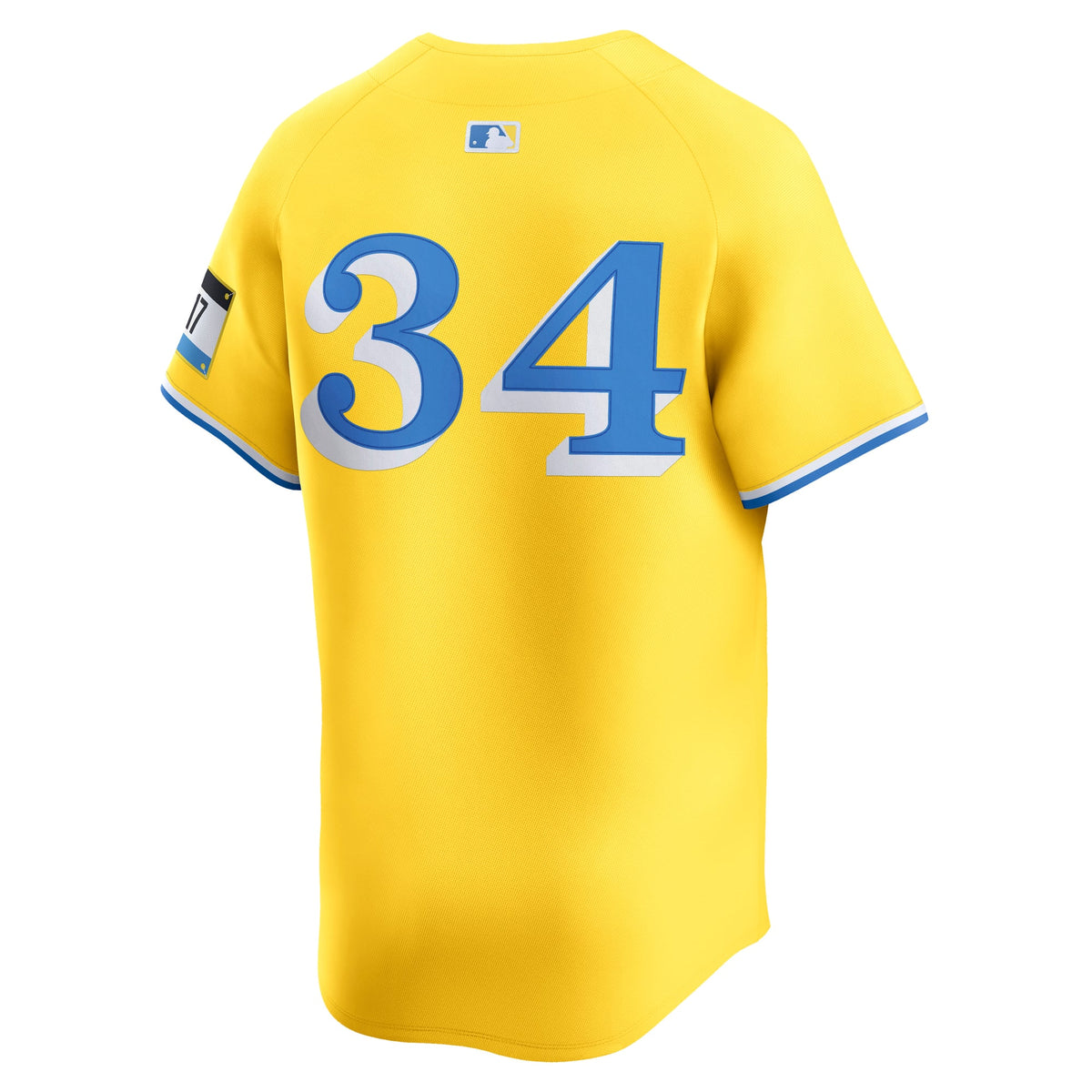 Men's Boston Red Sox David Ortiz Nike Yellow Alternate 3 Limited Player Jersey - 4