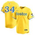 Men's Boston Red Sox David Ortiz Nike Yellow Alternate 3 Limited Player Jersey
